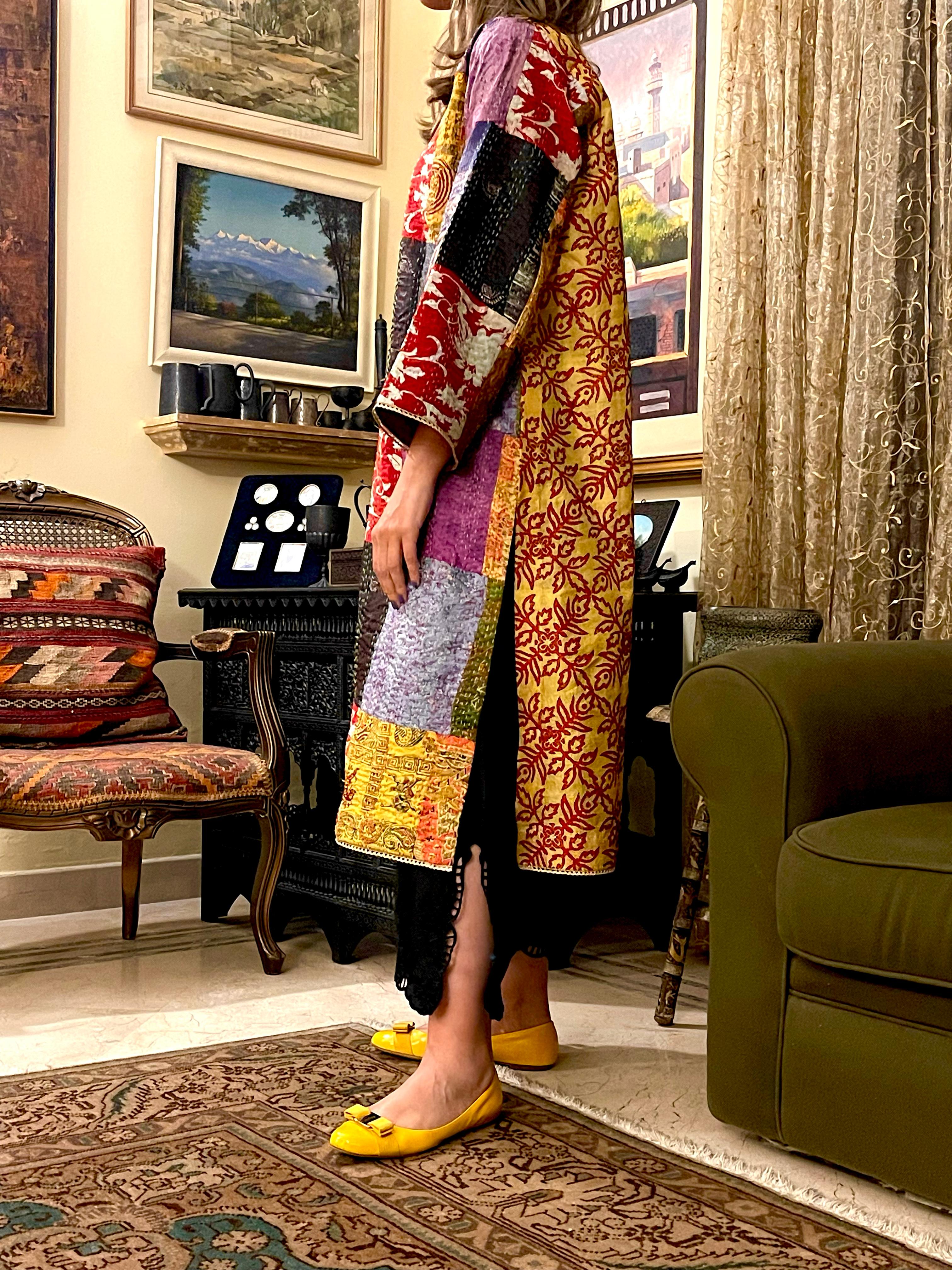 Patchwork Silk Kurta